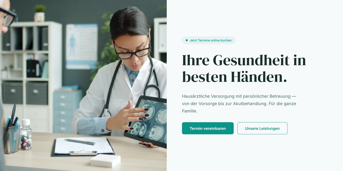 Arztpraxis Website-Beispiel